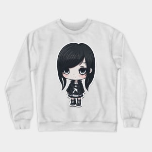 little emo girl Crewneck Sweatshirt